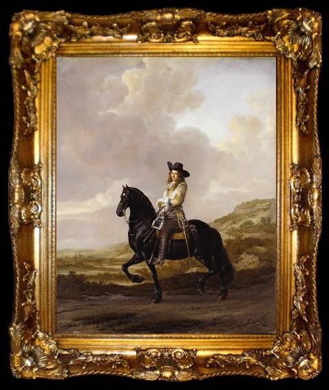 framed  Thomas De Keyser Equestrian Portrait of Pieter Schout (mk08), ta009-2